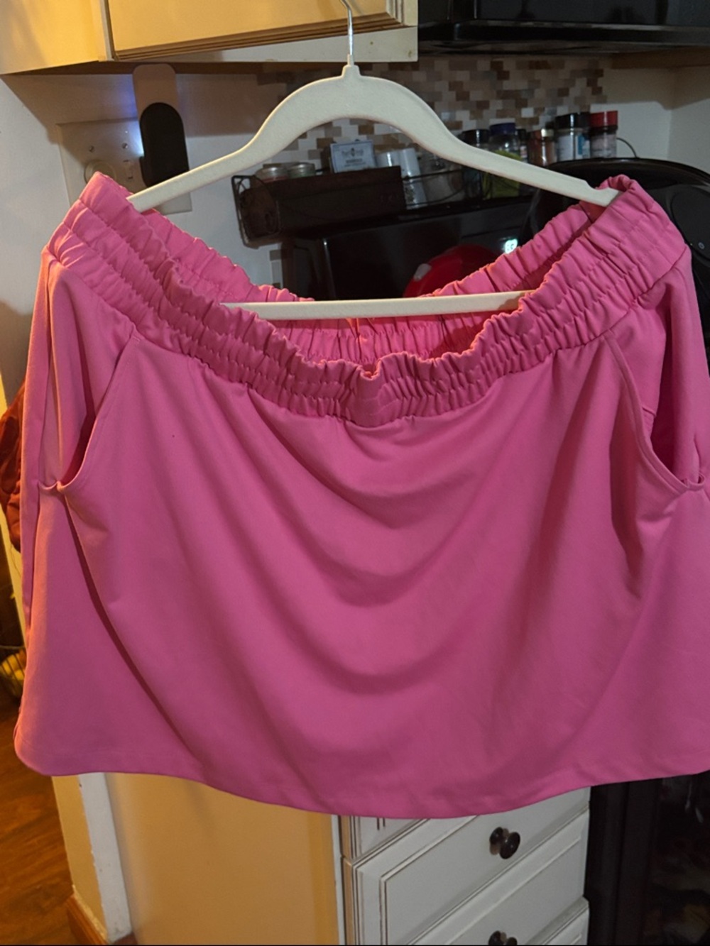 1x bubblegum pink workout skirt